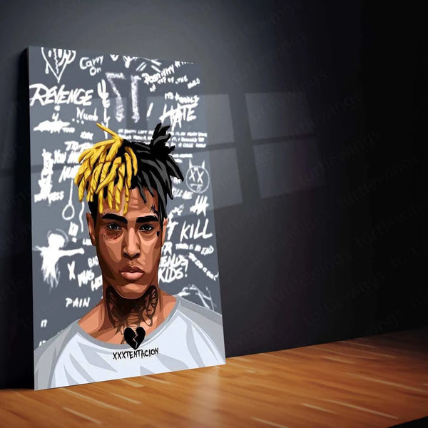 Street Art XXXTentacion American Rapper Singer Songwriter Popular Music Poster Wall Art - TURTLEWINGS 