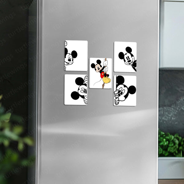 🐭 Mickey Mouse – Set of 5 Fridge Magnets