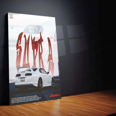 Toyota Supra – Iconic Sports Car Metal Poster - TURTLEWINGS 
