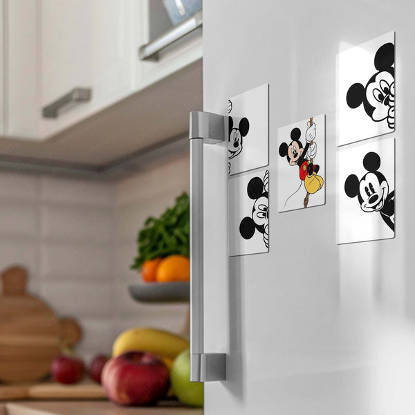 🐭 Mickey Mouse – Set of 5 Fridge Magnets