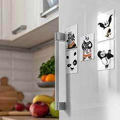 Kung Fu Panda Fridge Magnet Set of 5 – Premium Decorative Collection