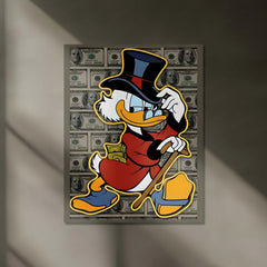 Rich Duck Neon LED Frame | Money Aesthetic Wall Art Luxury Hustle Vibe LED Frame by TurtleWings - TURTLEWINGS 