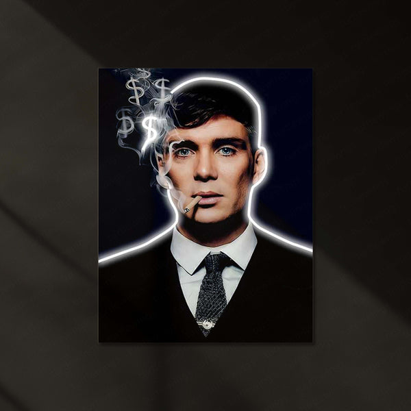 Mafia Boss Neon LED Frame | Luxury Power Wall Art  Elite Hustle Aesthetic by TurtleWings