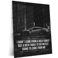 Motivational Metal Poster Set of 6 – Inspirational Wall Frame Decoretal wall frame set - TURTLEWINGS 