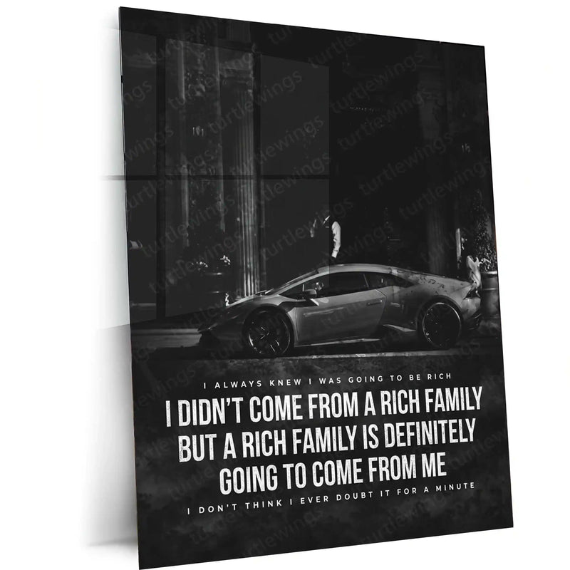 Motivational Metal Poster Set of 6 – Inspirational Wall Frame Decoretal wall frame set - TURTLEWINGS 