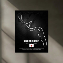 LED | 🇯🇵 Suzuka Circuit Neon LED Metal Poster – Glowing Japanese F1 Track Wall Art - TURTLEWINGS 