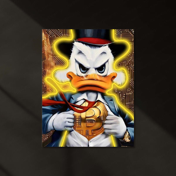 Crypto Boss Neon LED Frame | Bitcoin Wealth Wall Art  Digital Hustle Aesthetic by TurtleWings