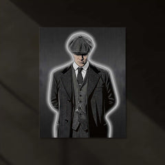 Peaky Blinders Neon LED Frame | Silent Boss Wall Art | Mafia Aesthetic Decor - TURTLEWINGS 