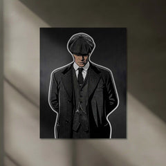 Peaky Blinders Neon LED Frame | Silent Boss Wall Art | Mafia Aesthetic Decor - TURTLEWINGS 