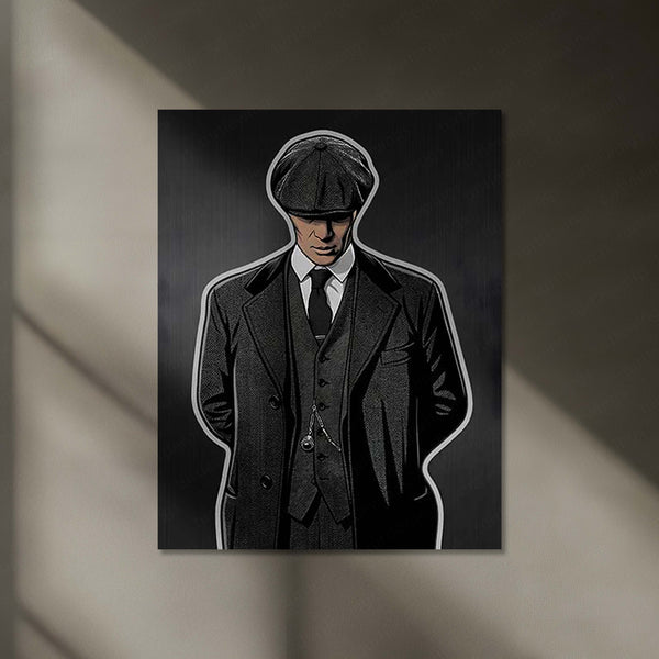 Peaky Blinders Neon LED Frame | Silent Boss Wall Art | Mafia Aesthetic Decor