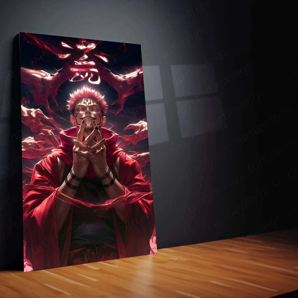 Sukuna – Jujutsu Kaisen Metal Poster - TURTLEWINGS 