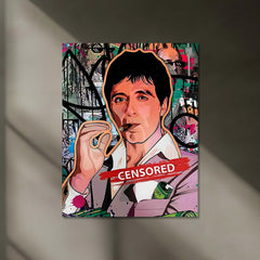 Scarface Neon LED Frame | Tony Montana Wall Art | Mafia Attitude Decor - TURTLEWINGS 
