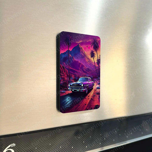 Fridge Magnets |  🚗 Cars Art – Set of 4 Fridge Magnets