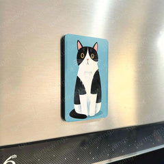 Fridge Magnets |Cats Art Fridge Magnet Set – Set of 3 & 10 Aesthetic Cat-Themed Metal Magnets (60x80mm)