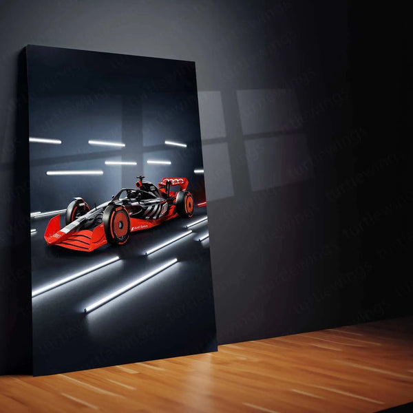 Audi F1 Metal Poster | Formula 1 Racing Artwork | Motorsport Wall Decor - TURTLEWINGS 