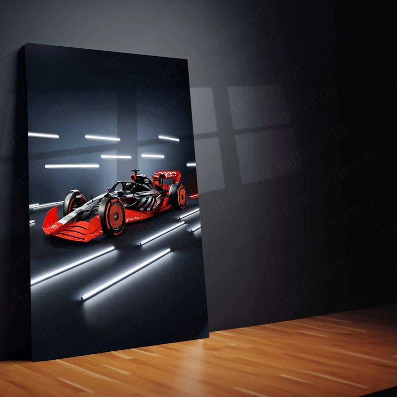 Audi F1 Metal Poster | Formula 1 Racing Artwork | Motorsport Wall Deco ...