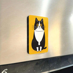 Fridge Magnets |Cats Art Fridge Magnet Set – Set of 3 & 10 Aesthetic Cat-Themed Metal Magnets (60x80mm)