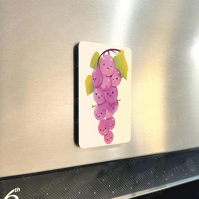 Fridge Magnets |Fruits Art Fridge Magnet Set – Set of 3 & 10 Colorful Metal Magnets (60x80mm)