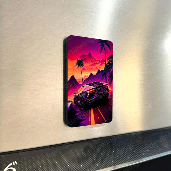 Fridge Magnets |  🚗 Cars Art – Set of 4 Fridge Magnets