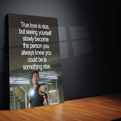 Tony Stark Self Growth Metal Poster | “Become the Person You Always Knew You Could Be” Motivational Wall Art | Iron Man