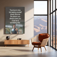 Tony Stark Self Growth Metal Poster | “Become the Person You Always Knew You Could Be” Motivational Wall Art | Iron Man
