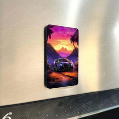 Fridge Magnets |  🚗 Cars Art – Set of 4 Fridge Magnets