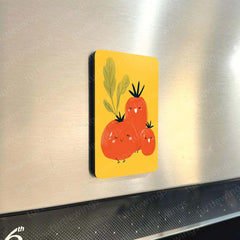 Fridge Magnets |Fruits Art Fridge Magnet Set – Set of 3 & 10 Colorful Metal Magnets (60x80mm)