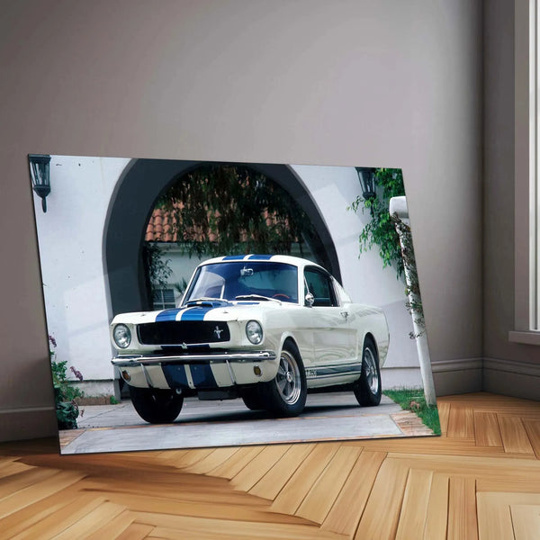 Car Metal Poster | 1965 Ford Shelby Mustang GT350 Metal Poster – Classic Muscle Car Wall Art - TURTLEWINGS 