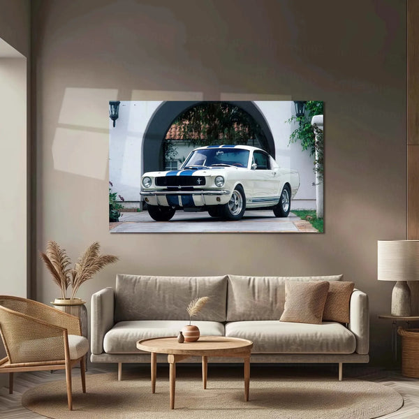 Car Metal Poster | 1965 Ford Shelby Mustang GT350 Metal Poster – Classic Muscle Car Wall Art - TURTLEWINGS 