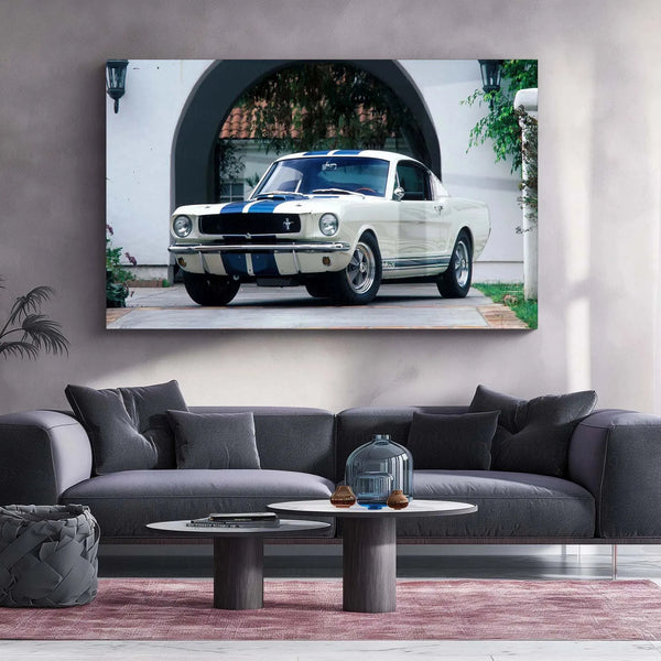 Car Metal Poster | 1965 Ford Shelby Mustang GT350 Metal Poster – Classic Muscle Car Wall Art - TURTLEWINGS 