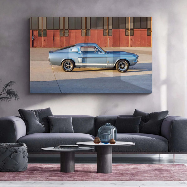 Car Metal Poster | 1965 Ford Shelby Mustang GT350 Metal Poster – Classic Muscle Car Wall Art 2 - TURTLEWINGS 