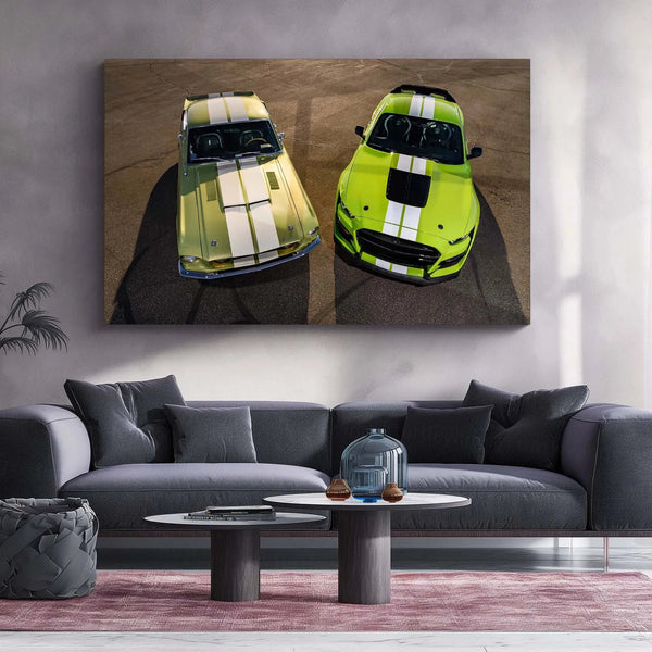 Car Metal Poster | 1967 Ford Shelby Mustang GT500 Metal Poster – Classic Muscle Car Wall Art - TURTLEWINGS 
