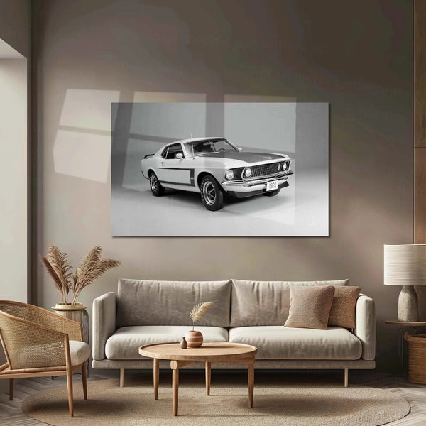 Car Metal Poster | 1969 Ford Mustang Boss Metal Poster – Classic Muscle Car Wall Art 1 - TURTLEWINGS 