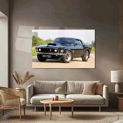 Car Metal Poster | 1969 Ford Mustang Boss Metal Poster – Classic Muscle Car Wall Art 2 - TURTLEWINGS 