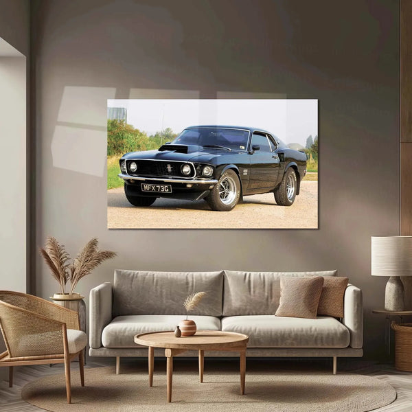 Car Metal Poster | 1969 Ford Mustang Boss Metal Poster – Classic Muscle Car Wall Art 2 - TURTLEWINGS 