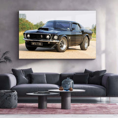 Car Metal Poster | 1969 Ford Mustang Boss Metal Poster – Classic Muscle Car Wall Art 2 - TURTLEWINGS 