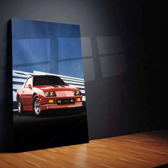 1987 Chevrolet Camaro Z28 IROC-Z Metal Poster | Classic Muscle Car Wall Art Description: - TURTLEWINGS 