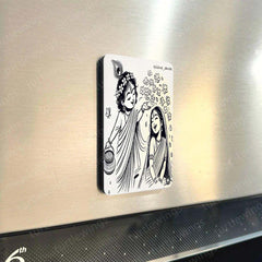 🌸 Radha-Krishna – Set of 3 Fridge Magnets
