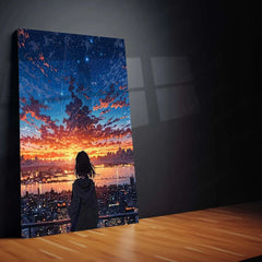 Urban aesthetic Metal Poster | Aesthetic Split Image Set of 3 Metal Posters – Modern & Minimalist Wall Art - TURTLEWINGS 