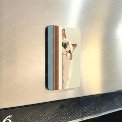 Fridge Magnets |Cats Art Fridge Magnet Set – Set of 3 & 10 Aesthetic Cat-Themed Metal Magnets (60x80mm)