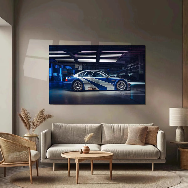 Car Metal Poster | 2005 BMW M3 GTR Need for Speed Metal Poster – Iconic Racing Game Wall Art 1 - TURTLEWINGS 