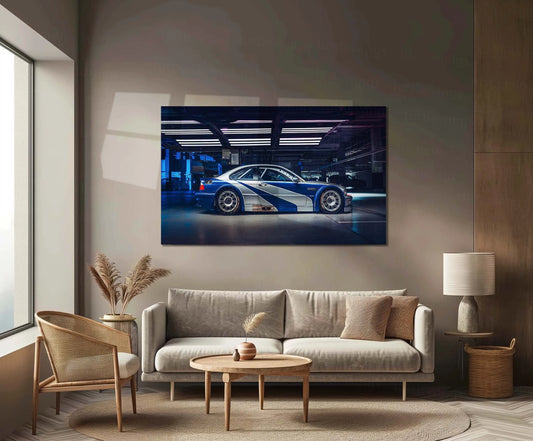 Car Metal Poster | 2005 BMW M3 GTR Need for Speed Metal Poster – Iconic Racing Game Wall Art 1