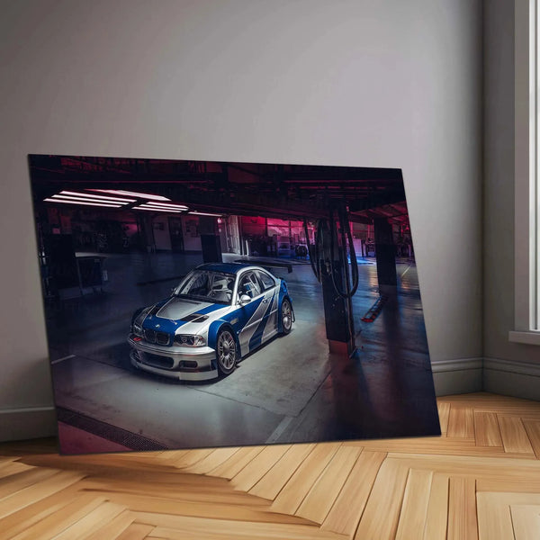 Car Metal Poster | 2005 BMW M3 GTR Need for Speed Metal Poster – Iconic Racing Game Wall Art 2 - TURTLEWINGS 