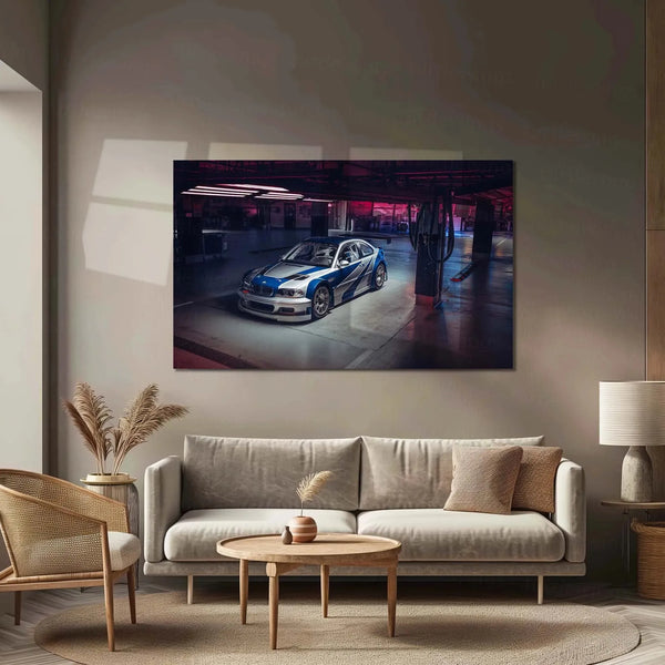 Car Metal Poster | 2005 BMW M3 GTR Need for Speed Metal Poster – Iconic Racing Game Wall Art 2 - TURTLEWINGS 
