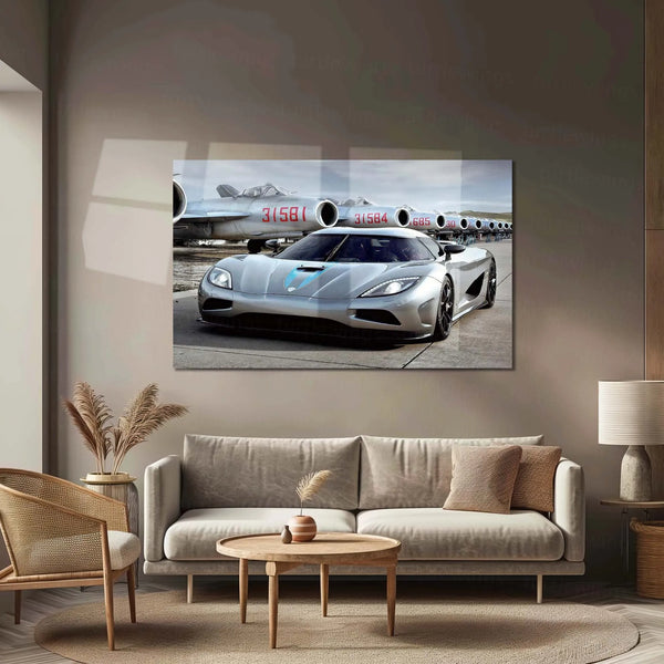 Car Metal Poster | Koenigsegg Agera Metal Poster – Luxury Hypercar Wall Art - TURTLEWINGS 