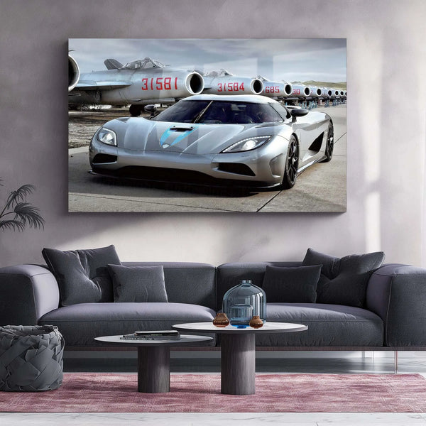 Car Metal Poster | Koenigsegg Agera Metal Poster – Luxury Hypercar Wall Art - TURTLEWINGS 