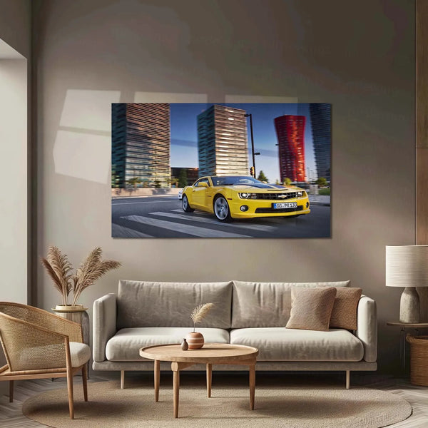 Car Metal Poster | 2012 Chevrolet Camaro Metal Poster – Modern Muscle Car Wall Art - TURTLEWINGS 