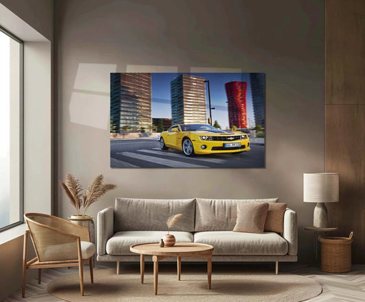 Car Metal Poster | 2012 Chevrolet Camaro Metal Poster – Modern Muscle Car Wall Art