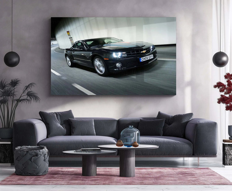 Car Metal Poster | 2012 Chevrolet Camaro Metal Poster – Modern Muscle Car Wall Art 1