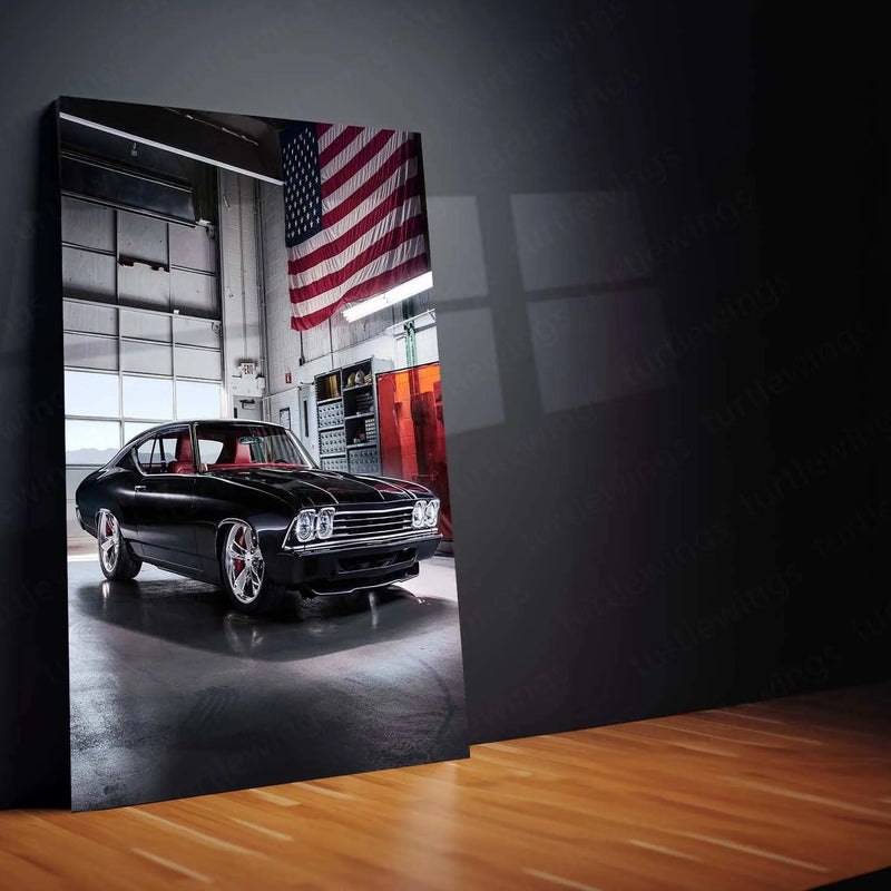 2016 Chevrolet Chevelle Slammer Concept Metal Poster | Classic Muscle Car Art - TURTLEWINGS 